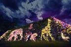 「福岡城 チームラボ 城跡の光の祭」石城に幻想的な光の動物たちが出現