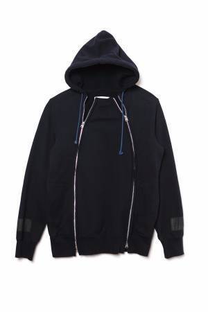 サカイからメンズ・ウィメンズ新作、ファイアーマンブルゾンやベルト付きドッキングワンピ