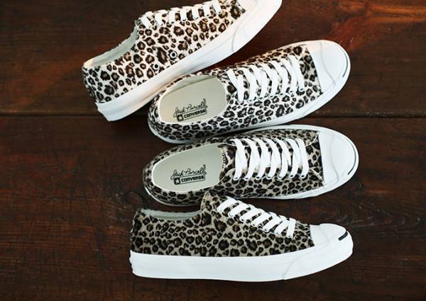 コンバースからレオパードファーの「ジャックパーセル」アッパーにふわふわ素材
