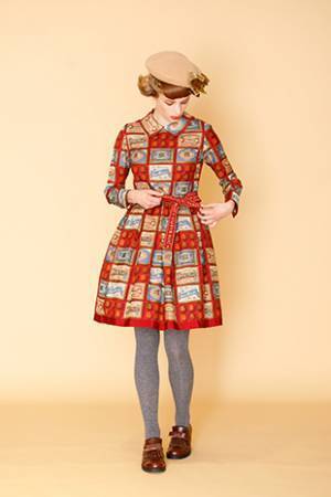 ジェーンマープル「ショコラ クラシック」チョコレート柄のワンピースや猫の編み込みニット