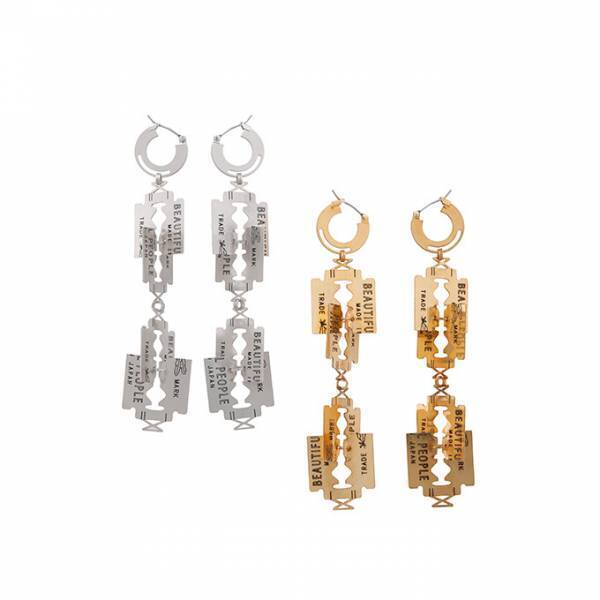 ビューティフルピープルから英国パンクを表現したアクセサリー、「カミソリ」のピアスやネックレス