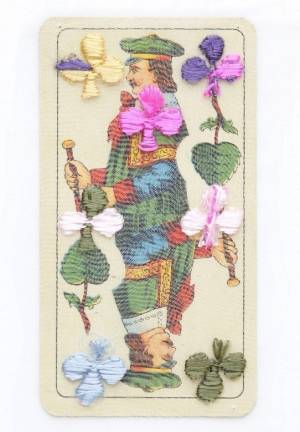 「竹村京 ― どの瞬間が一番ワクワクする？」が箱根・ポーラ美術館で - 刺繍を重ねたトランプなど