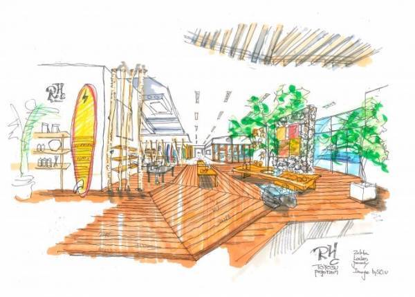 RHC ロンハーマン豊洲店が新オープン、メンズ・ウィメンズのウェアやジュエリーを展開&カフェも併設