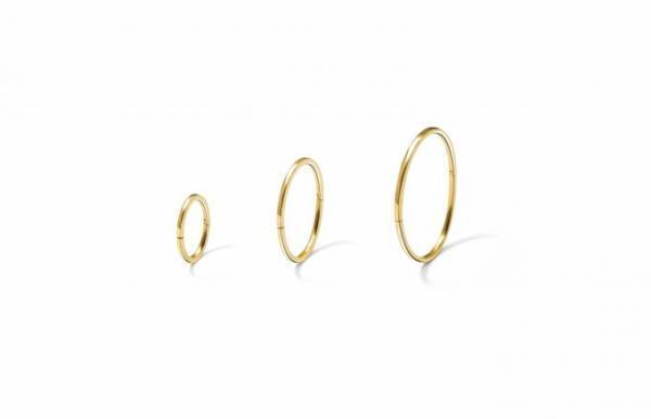 シハラの新作フープピアス「Form」“支点”によって異なる美しさを表現する丸・四角・三角