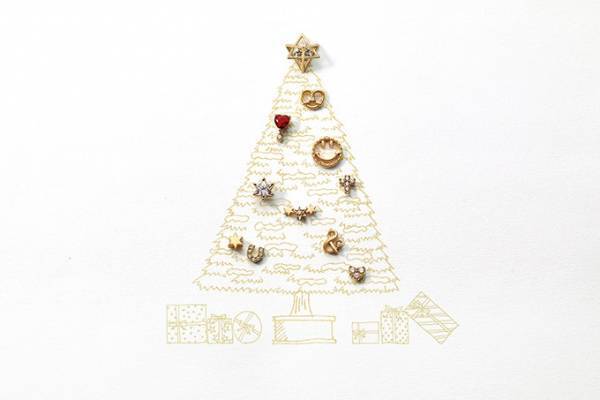 スタージュエリー ガール新作スタッズピアス - 六角星やスマイルモチーフを自在に組み合わせて