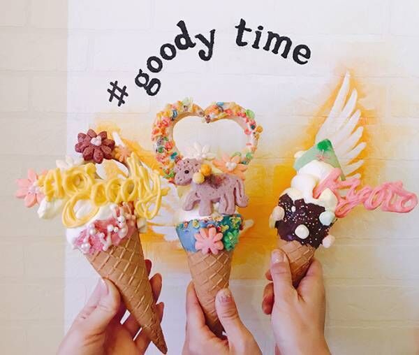 カスタマイズアイス専門店「グッディー」京都に、アイスにユニコーン＆フラミンゴモチーフのトッピング