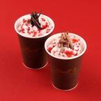 リンツからストロベリー風味の濃厚ホットチョコレート - 苺ホイップ＆ソースを合わせて