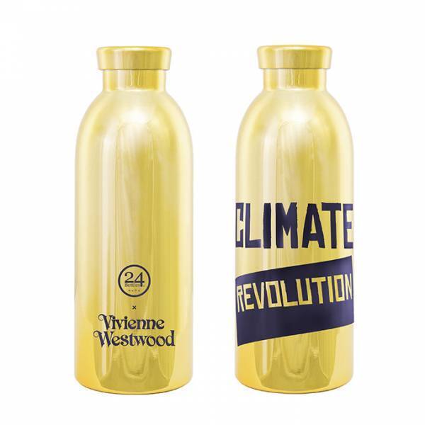ヴィヴィアン・ウエストウッドからメタリックゴールドの「ステンレススチールボトル」