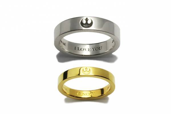 ジャムホームメイド『スター・ウォーズ』のペアジュエリー、ハン・ソロ＆レイア姫の台詞を刻印