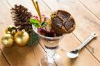 グロリアスチェーンカフェ、ブラウニーが丸々1つのったクリスマスパフェ - K’sブラウニーとコラボ