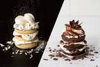 J.S. パンケーキカフェ「ブラック＆ホワイト」のパンケーキ、生地3枚重ねティラミス仕立てのブラック