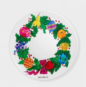 アンディ・ウォーホルのクリスマスプレート＆キャンドル - リースやオーナメント、天使を描いて