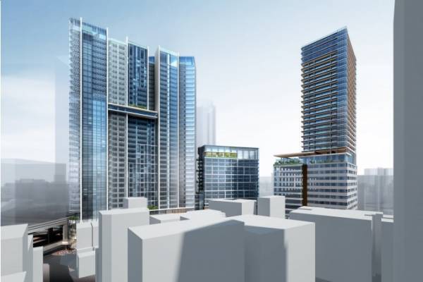 渋谷駅桜丘口地区に新複合施設、2023年に竣工 - 歩行者デッキ・地下車路も整備