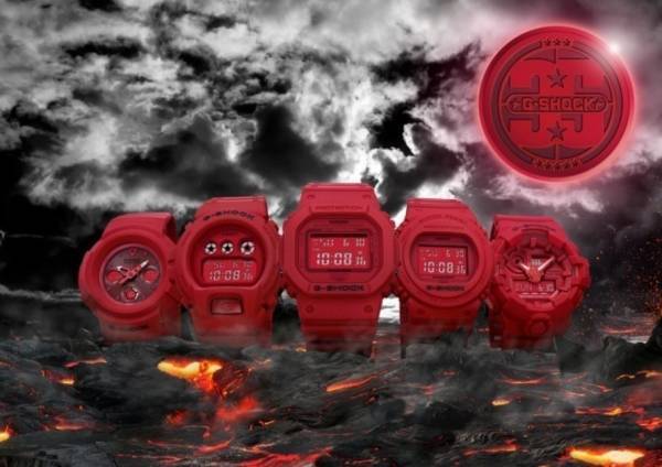 G-SHOCKの新作時計「レッドアウト」ボディ全体をマットな赤に染めた35周年特別モデル