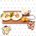 ポムポムプリン×パンパカパンツ、福岡パルコに限定カフェ - お揃いパンツの2匹がカフェメニューに