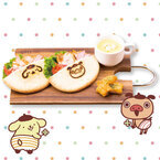 ポムポムプリン×パンパカパンツ、福岡パルコに限定カフェ - お揃いパンツの2匹がカフェメニューに