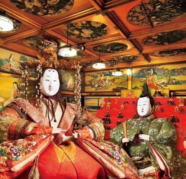 「百段雛まつり」ホテル雅叙園東京・百段階段で - 近江・美濃・飛騨の貴重な人形500点集結