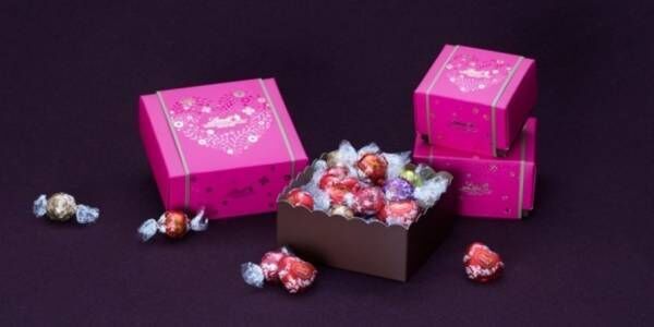 リンツの2018年バレンタインチョコレートコレクション、人気チョコ「リンドール」のボックスなど