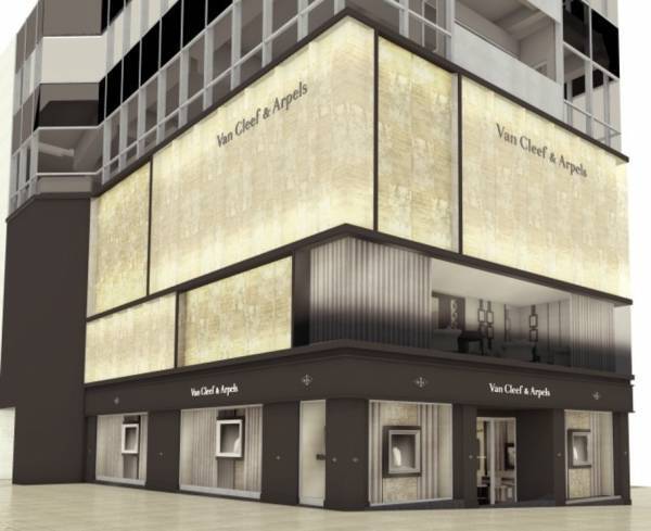 ヴァン クリーフ&アーペルが大阪・心斎橋に路面店オープン - 国内最大面積&ギャラリースペースも