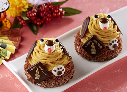 東京會舘、戌年にちなんだ「犬ケーキ」＆仏のお正月菓子「ガレット・デ・ロワ」