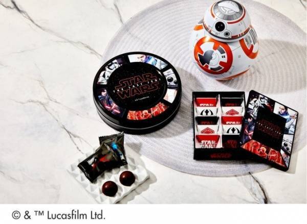 「スター・ウォーズ チョコレート缶」映画のワンシーンからピックアップした人気キャラ入り
