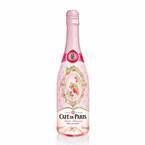 仏スパークリングワイン「カフェ・ド・パリ」日本限定のサクランボ風味、桜＆蝶の華やかなボトル