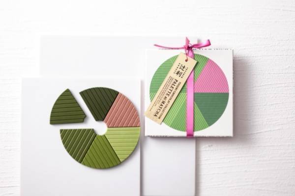 辻利のバレンタインチョコ「抹茶くらべ」抹茶の濃度別に異なる味を楽しむタブレット