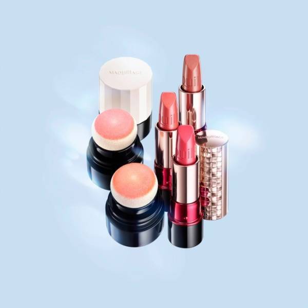 マキアージュ“ポンポン”となじませるだけで美肌を叶える新クリームチーク、ルージュの限定色も