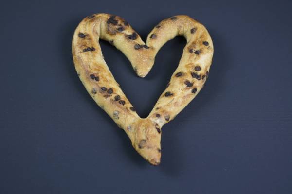 “変り種バレンタイン”東京大丸店で - ピンクのハート饅頭やチョコ味の粕漬、ハートのおかきなど