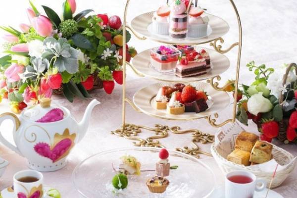 ストリングス ホテル 名古屋より、旬の苺が食べ放題のアフタヌーンティ＆お重に入った和スイーツ