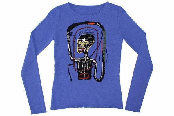 バスキア×ルシアン ペラフィネ - 様々な顔が描かれたカットソーやカシミア100%ニット