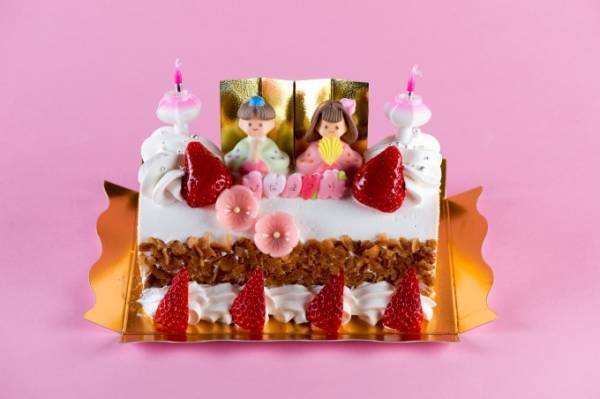 モンシェールのひなまつりスイーツ、お内裏さま＆お雛さまがのった「堂島ロール」やハローキティケーキ