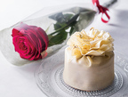 チョコ細工の花が咲くバレンタイン＆ホワイトデー限定ケーキ、ホテル阪急インターナショナルで