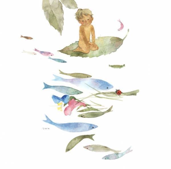 ちひろ美術館「Life展」開催、いわさきちひろ×大巻伸嗣のコラボ「まなざしのゆくえ」など