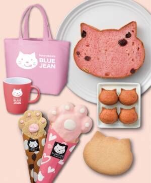 ネコ型の食パンや焼き菓子をセットにした「ももいろねこセット」大阪新阪急ホテルから発売