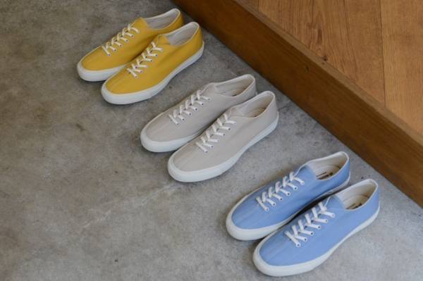 ムーンスター×トーキョーバイクのコラボスニーカー、春を意識した新色ペールブルーやマスタード