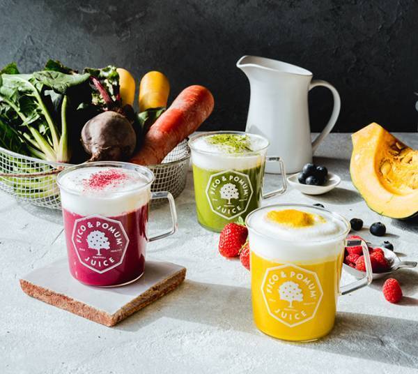 NY発「ベジラテ」野菜＆フルーツ入りの“新感覚ラテ”、スムージー専門店フィコ&ポムムより