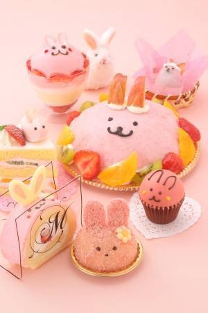 イースターモチーフのスイーツが大阪・大丸梅田店に集結 - うさぎ型のケーキやパフェ、大福など