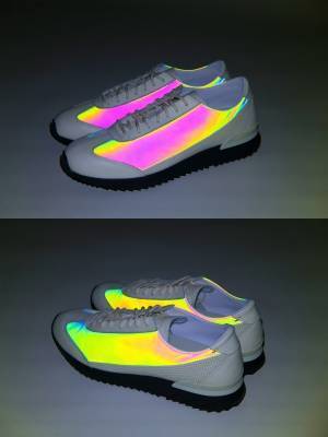アンリアレイジ×オニツカタイガー - 動くたび色が変わる“プリズマティック”なスニーカー