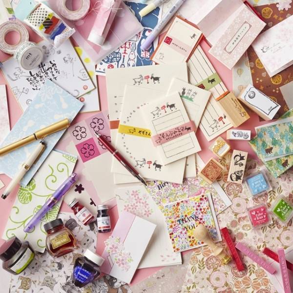 「阪急 文具の博覧会 2018 春」阪急うめだ本店にて開催、桜モチーフの便箋やオーダー名刺