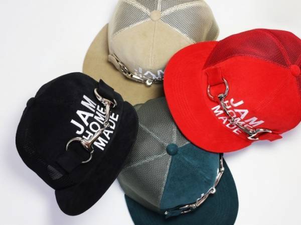 ジャムホームメイド×CA4LAのユニセックスキャップ、人気モデルの復刻版にビックビットを装飾