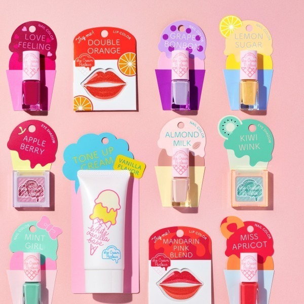 資生堂「アイスクリームパーラー コスメティックス」アイスモチーフのリップカードやネイルが誕生