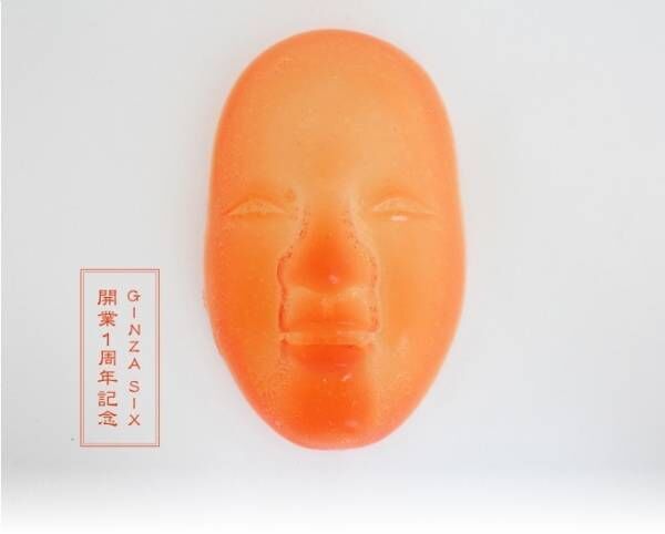 パパブブレ「能面キャンディ」GINZA SIX1周年記念、桐箱入りの実寸大アートキャンディ