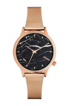 アントワープ発「コモノ」の新作ウォッチ、重厚感漂うマーブル模様のフェイスとメッシュベルトのコンビ