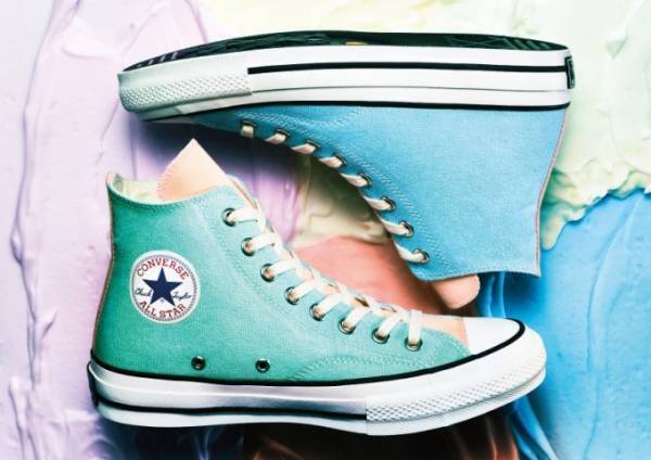 コンバース最上級ライン「コンバース アディクト」の新作、パステルカラー3色を配したシューズなど