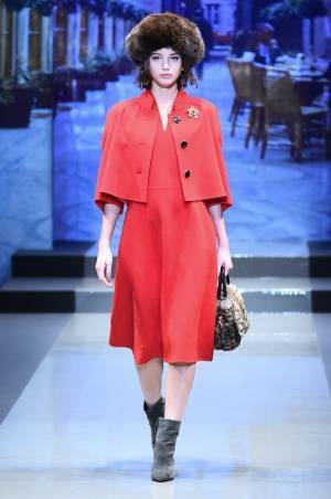 ユキ トリヰ インターナショナル 18年秋冬コレクション - 柄の重なりが生み出すエレガンス