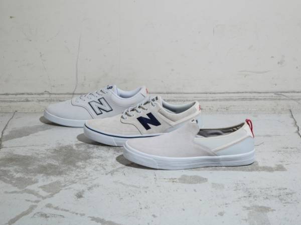 ニューバランス スケートスタイルのビューティ＆ユース別注スニーカー、オフホワイトで統一した3モデル