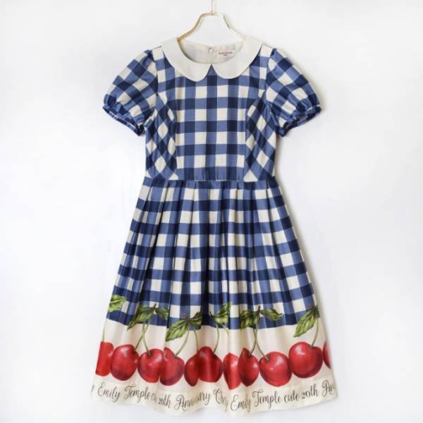 エミリーテンプルキュート20周年「アニバーサリー チェリー」ワンピース、ギンガム×さくらんぼ