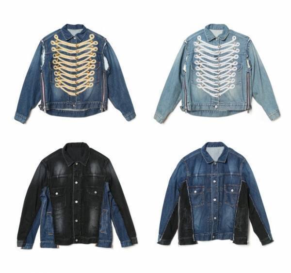 sacaiからドーバー銀座限定のナポレオンデニムジャケット - 2着を合体させたメンズアイテムも