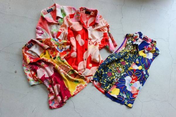 「日本のアロハシャツ展」ジャーナル スタンダード スクエアで、昭和初期の着物を再構築したアロハシャツ